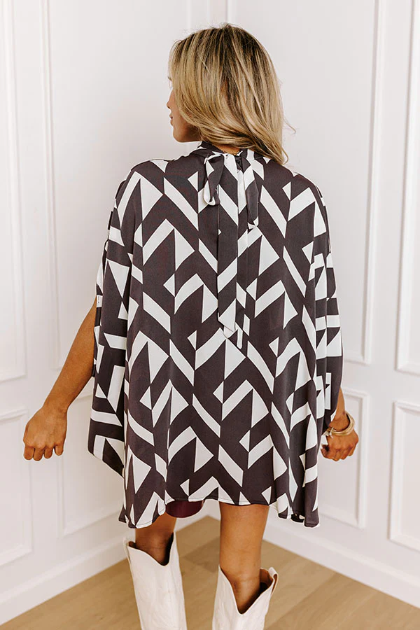 Mystic Moonlight Shift Top In Charcoal - Image 3