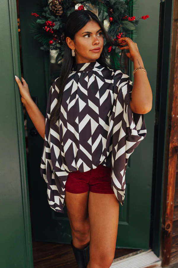 Mystic Moonlight Shift Top In Charcoal - Image 4