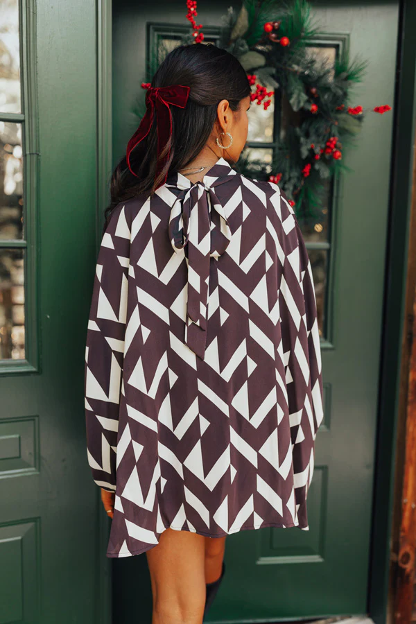 Mystic Moonlight Shift Top In Charcoal - Image 5