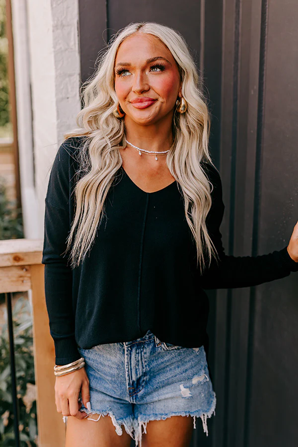 Napa Chill Shift Sweater in Black - Image 3