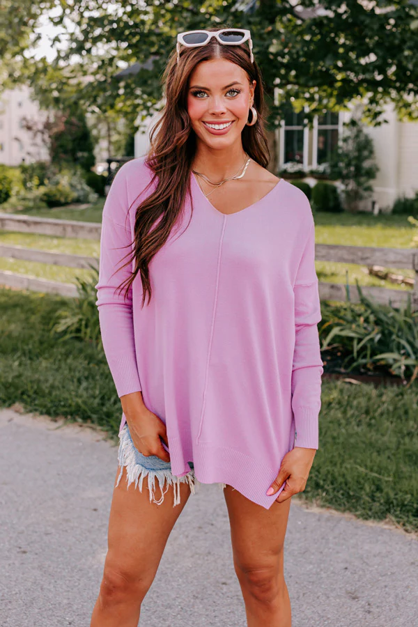 Napa Chill Shift Sweater in Violet - Image 6