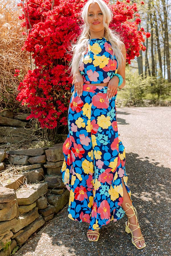 Neon Lights High Waist Floral Pants - Image 8