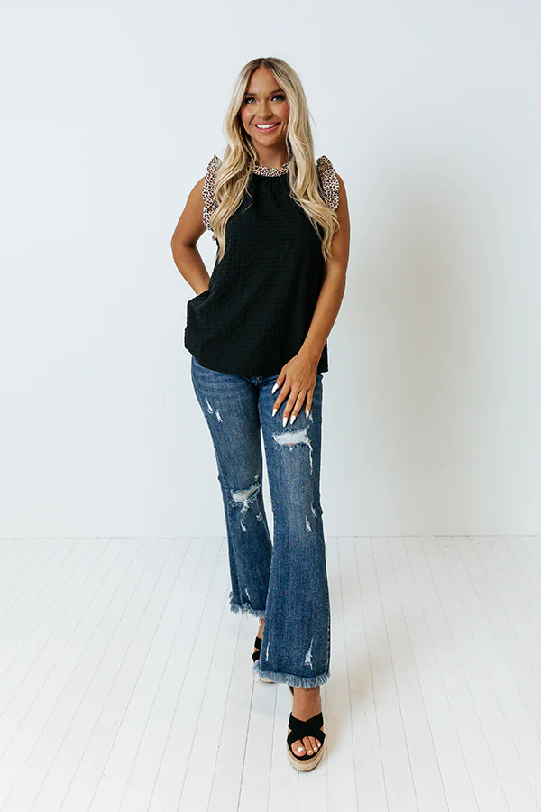 New Timezone Shift Top In Black - Image 4