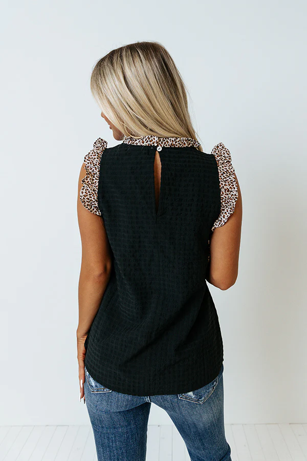 New Timezone Shift Top In Black - Image 7