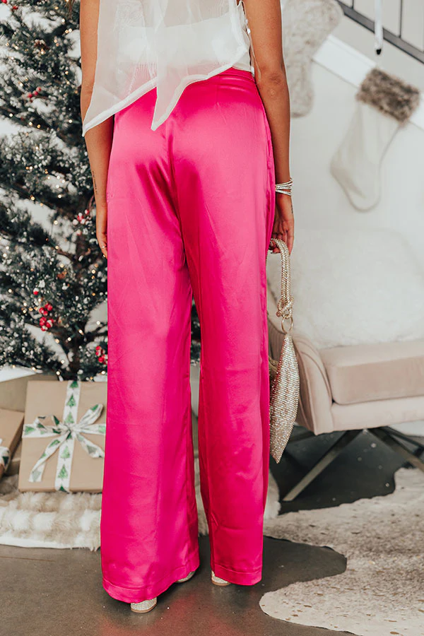 New York Groove High Waist Satin Pants - Image 5