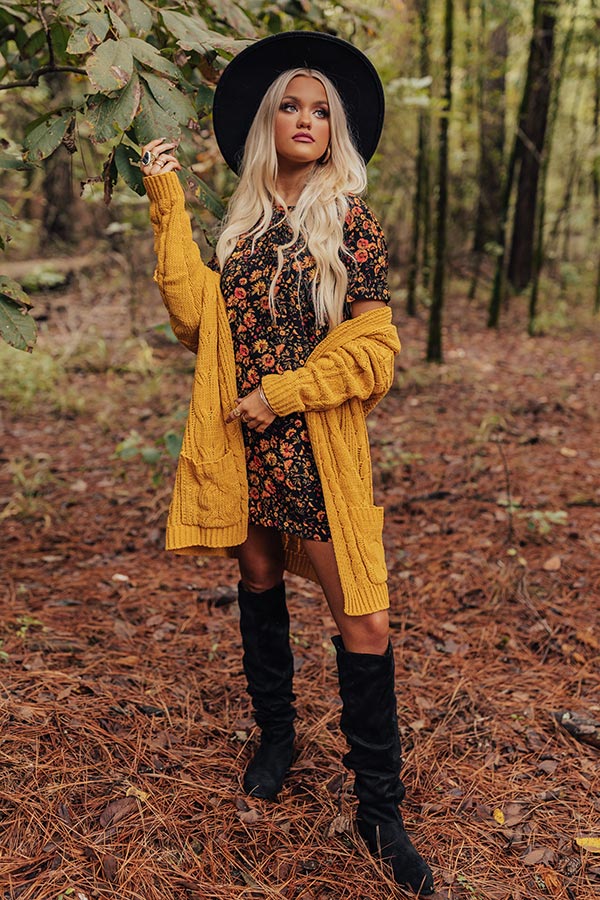 Nothing But The Best Cable Knit Cardigan In Primrose Yellow - Image 6