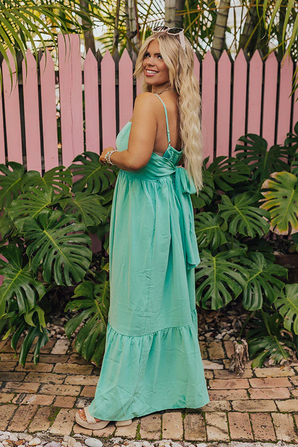 Oh So Chic Maxi Dress in Sea Glass Curves - Image 6