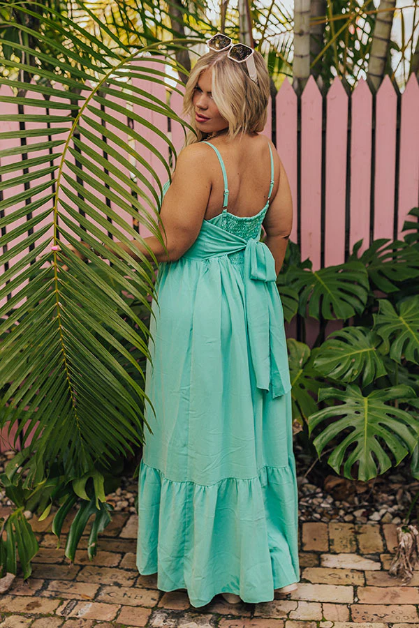 Oh So Chic Maxi Dress in Sea Glass Curves - Image 7