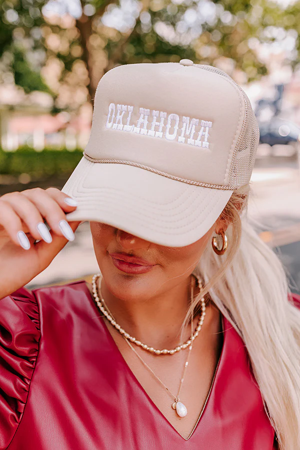 Oklahoma Embroidered Trucker Hat - Image 4