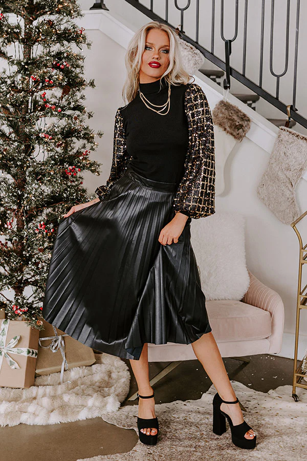 One Way Ticket Faux Leather Skirt - Image 4
