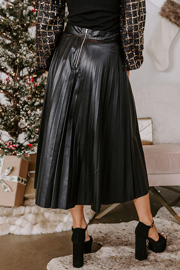 One Way Ticket Faux Leather Skirt - Image 7