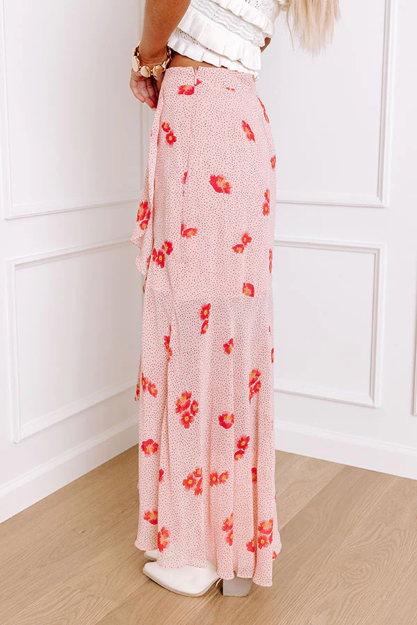 Only Sunshine Floral Skirt in Rose Quartz - Image 3