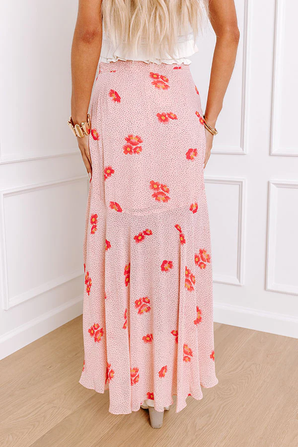 Only Sunshine Floral Skirt in Rose Quartz - Image 4