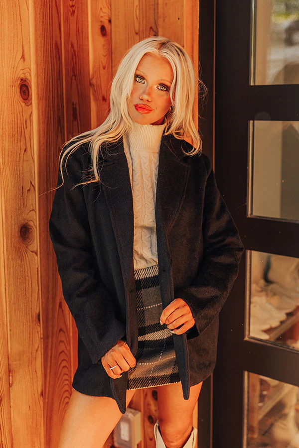 Out For A Drive Faux Fur Jacket In Black - Image 2