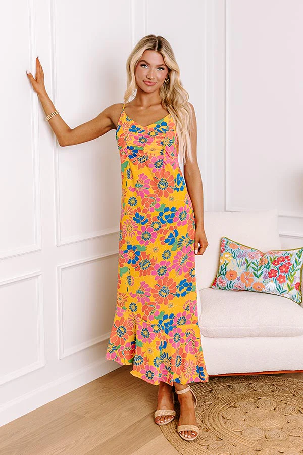 Over The Ocean Floral Midi - Image 2