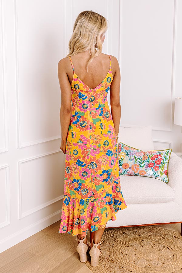 Over The Ocean Floral Midi - Image 3