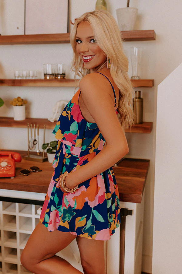 Over The Ocean Floral Romper - Image 3