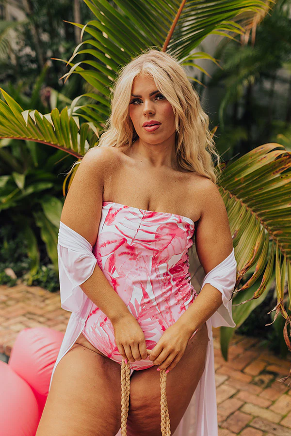 Palm Paradise One Piece Swimsuit Curves - Image 3