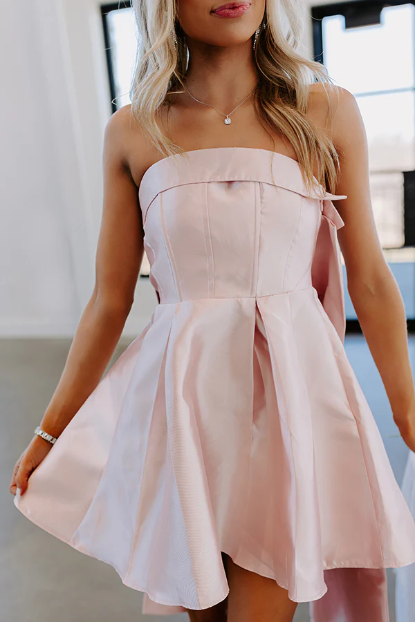 Paris Mornings Mini Dress In Pink - Image 2