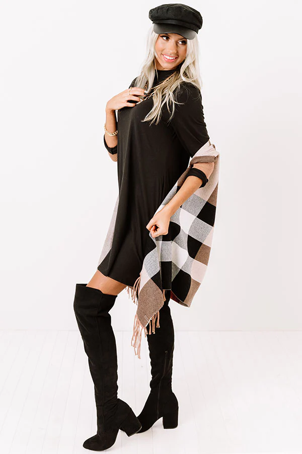 Paris Promises Poncho In Iced Latte - Image 3