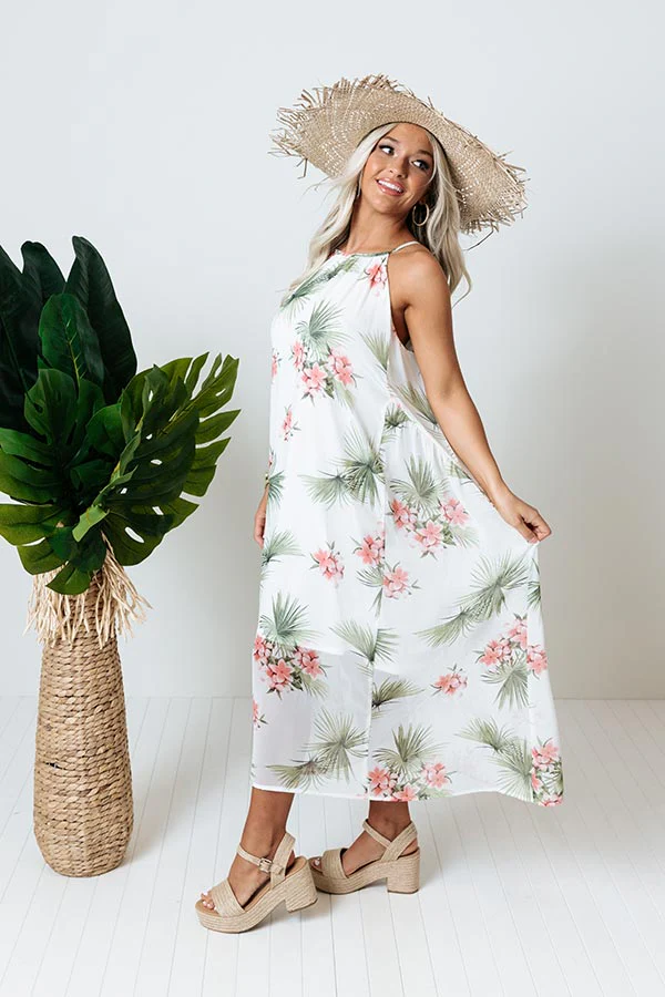 Parisian Countryside Floral Maxi Dress - Image 4