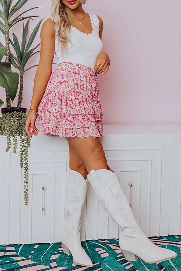 Parisian Picnic Ruffle Skirt - Image 5