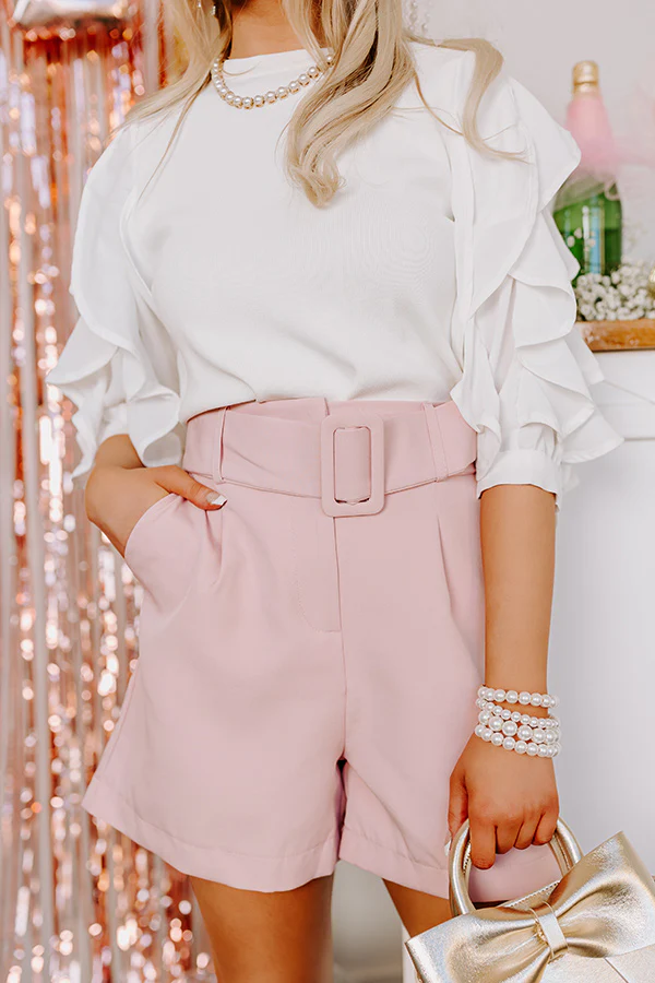 Pastries In Paris High Waist Shorts - Image 5