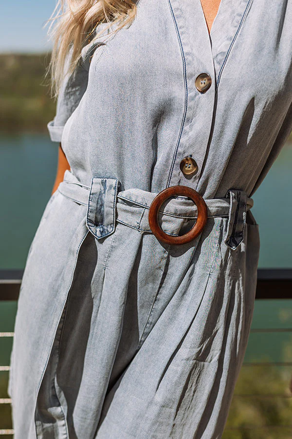 Path to Happiness Chambray Jumpsuit - Image 4