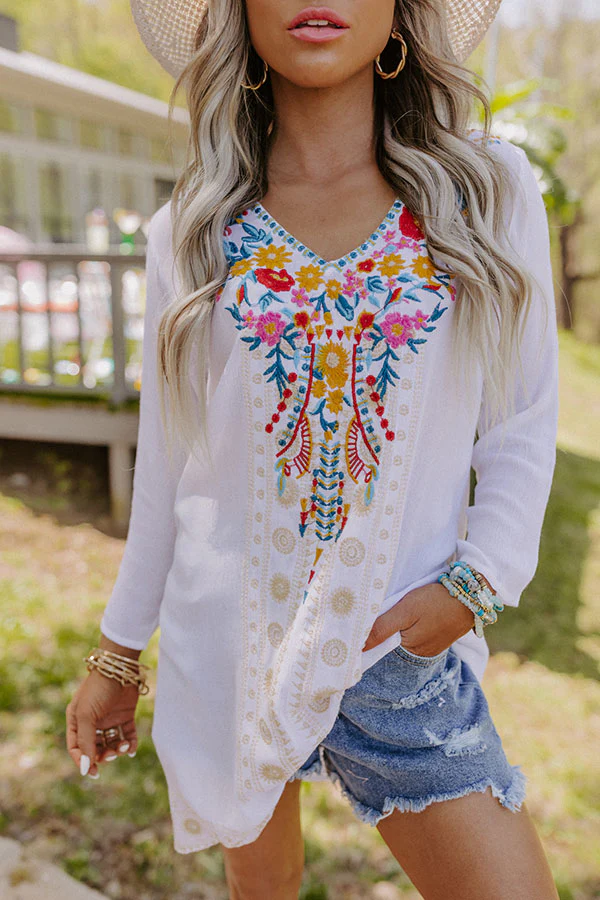 Patio Preferred Embroidered Tunic - Image 4