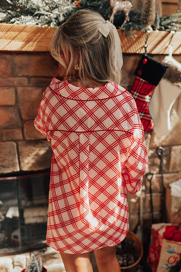 Peaceful Pause Pajama Top In Pink - Image 3