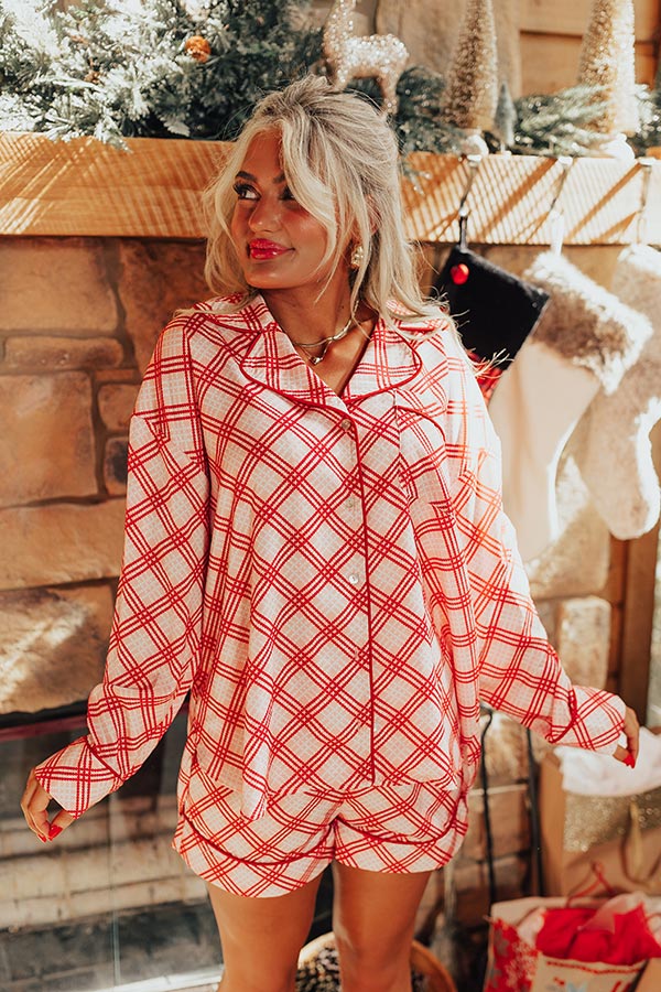 Peaceful Pause Pajama Top In Pink - Image 4