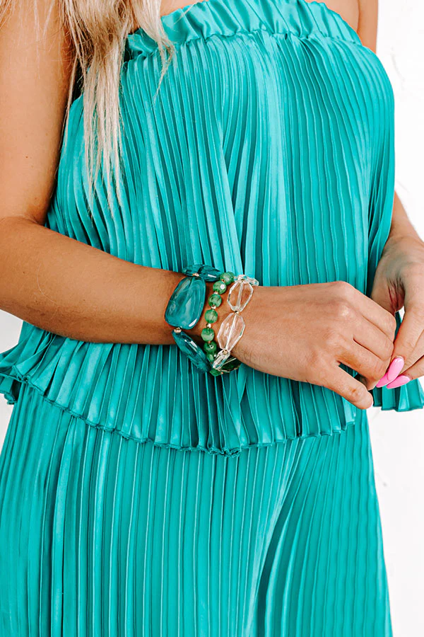 Plan For Cabo Bracelet Set In Turquoise - Image 2