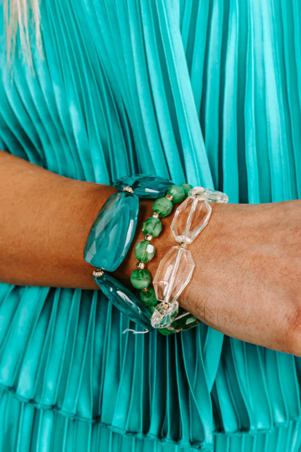 Plan For Cabo Bracelet Set In Turquoise - Image 3