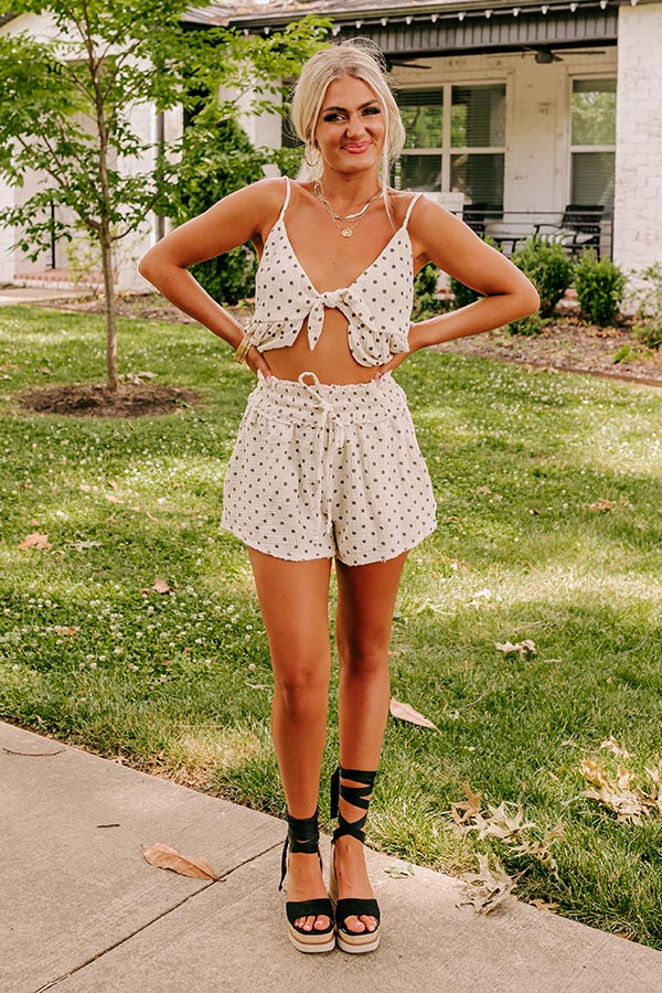 Play It Up Polka Dot Shorts - Image 4