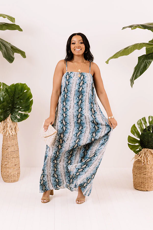 Playa Del Perfection Snake Print Maxi - Image 7