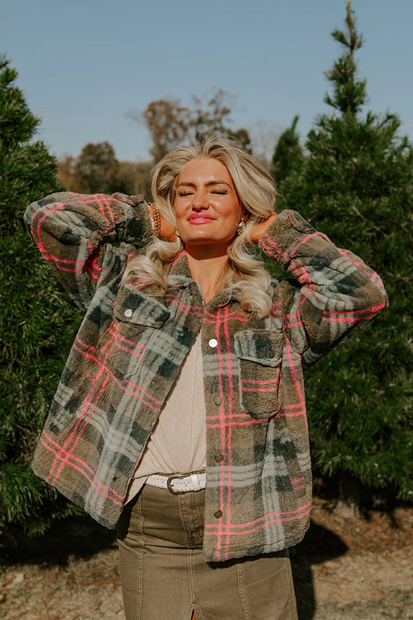 Plush Comfort Plaid Jacket - Image 4