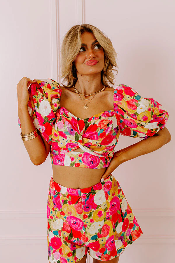 Pocket Full Of Roses Crop Top - Image 3