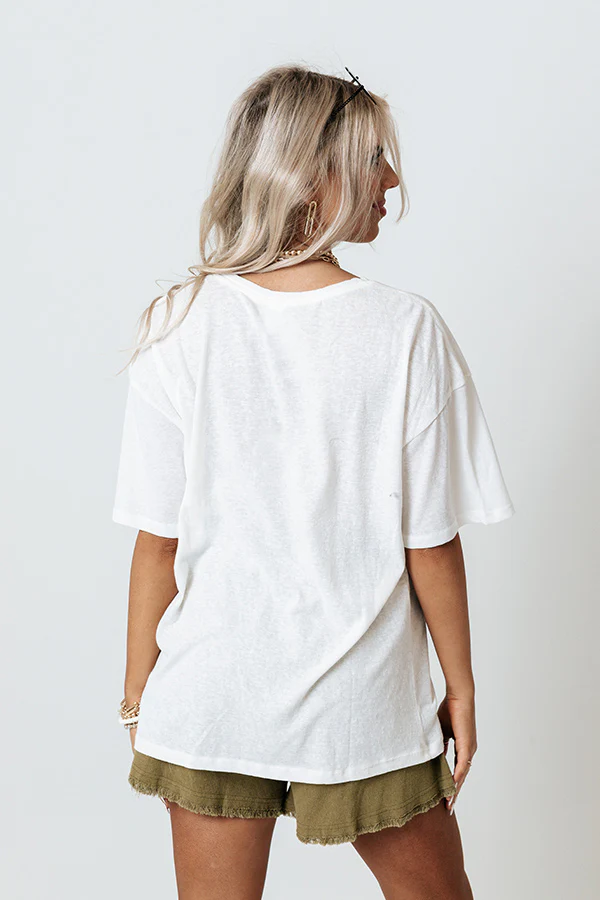 Popular Opinion Shift Tee In Ivory - Image 8