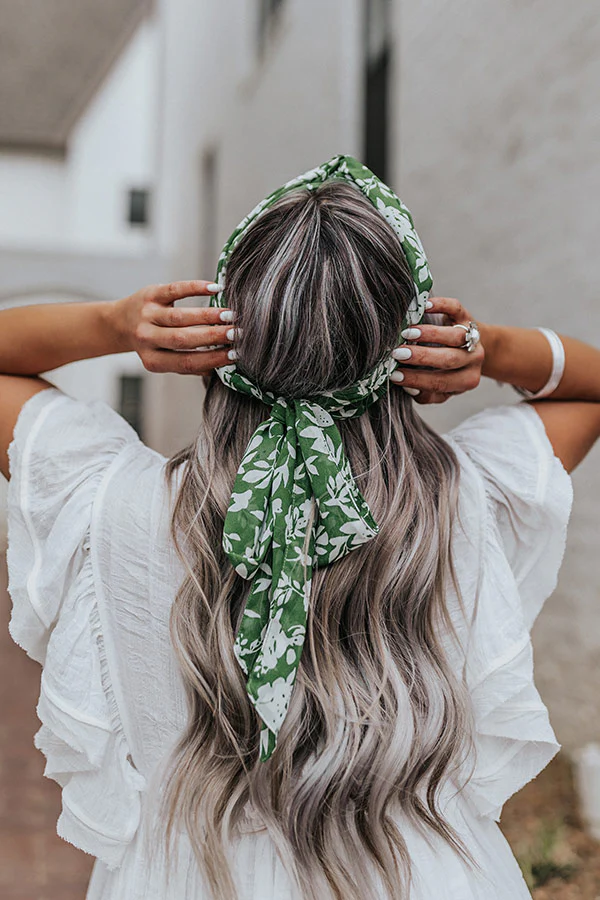 Precious Promises Floral Hair Scarf - Image 2