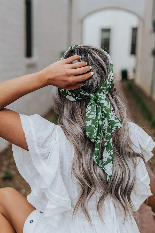 Precious Promises Floral Hair Scarf - Image 4