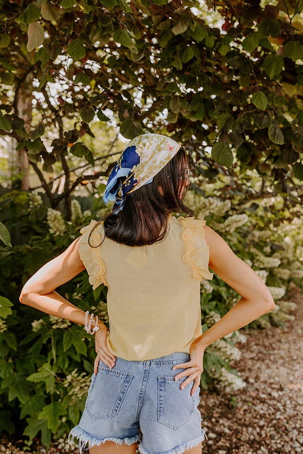 Prettiest Smile Shift Top In Yellow - Image 5