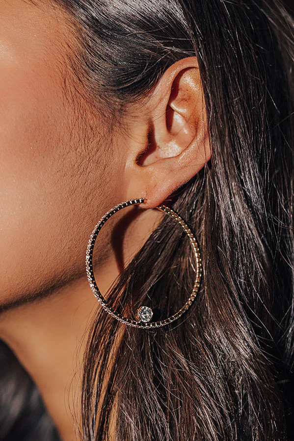 Prosecco Fizz Hoop Earrings - Image 2
