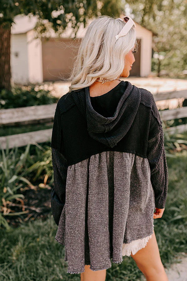 Pumpkin Spice Feels Knit Sweater in Black - Image 8