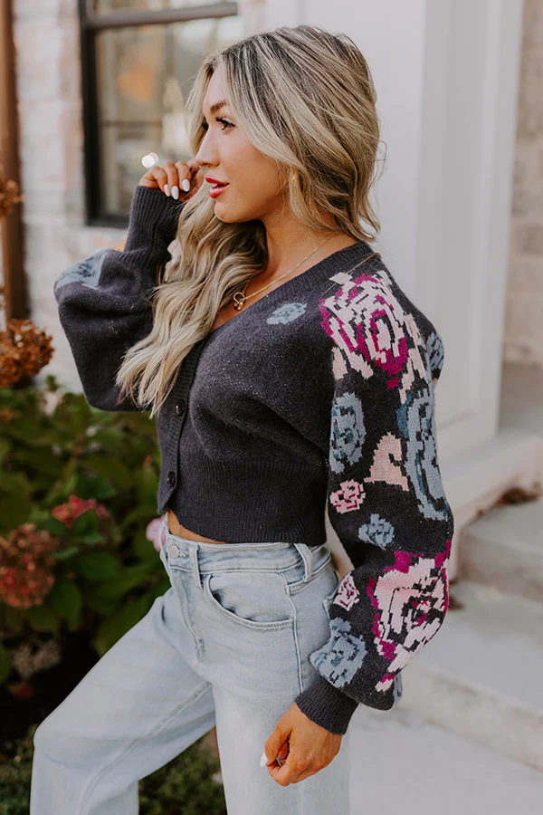 Punctual And Perfect Crop Cardigan - Image 5