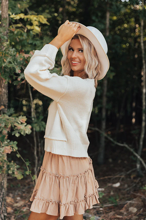 Quaint Cottage Sweater In Ivory - Image 5