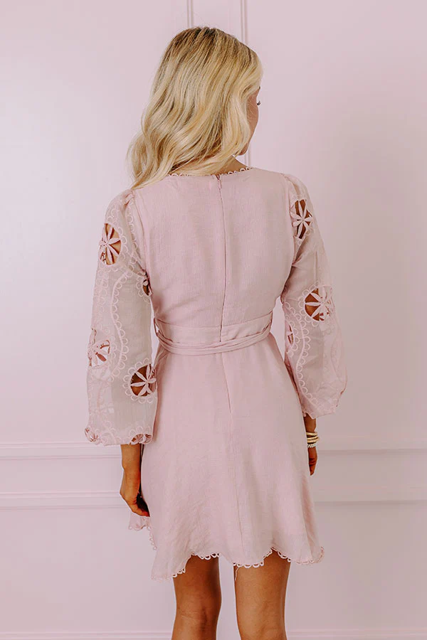 Radiant Reflections Mini Dress In Blush - Image 4