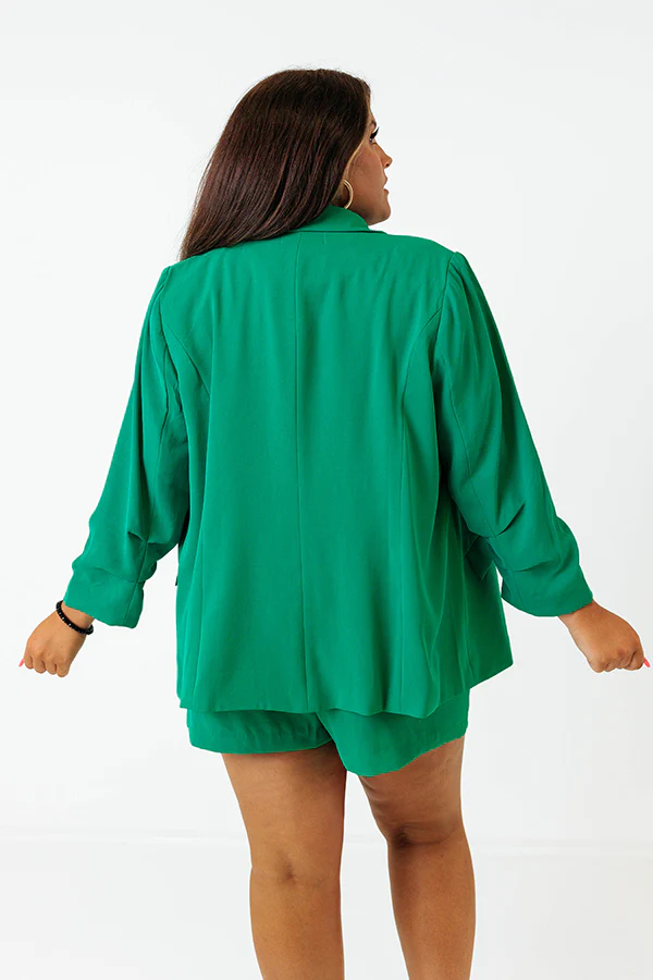 Ready To Remix Blazer In Green Curves - Image 5