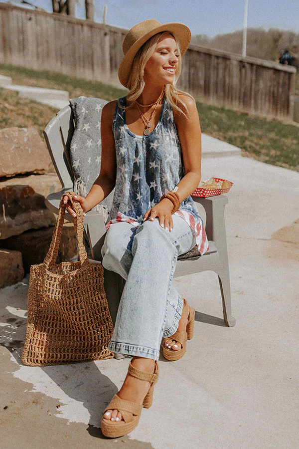 Red, White, And Blessed Shift Tank - Image 5