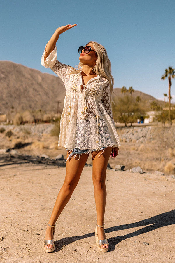Resort Fling Embellish Lace Top - Image 5