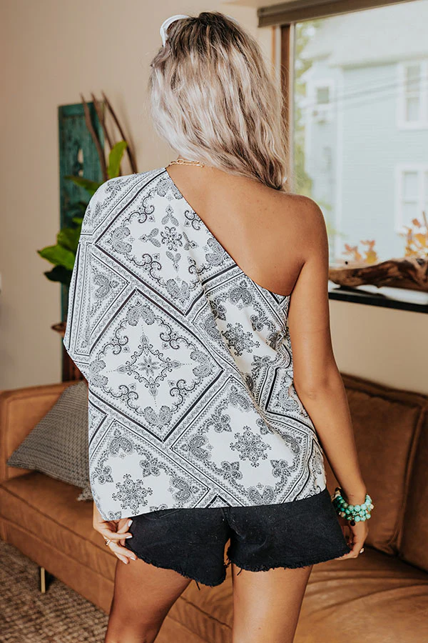 Revolutionary Style Paisley Top in White - Image 4